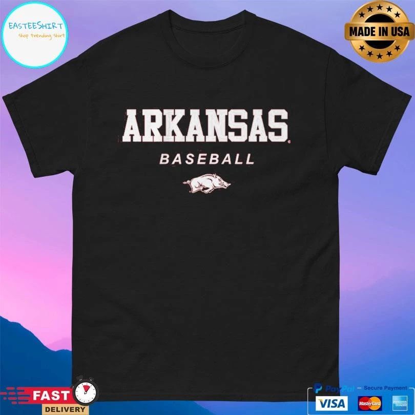 Arkansas Razorbacks Baseball Wordmark And Logo T-shirts