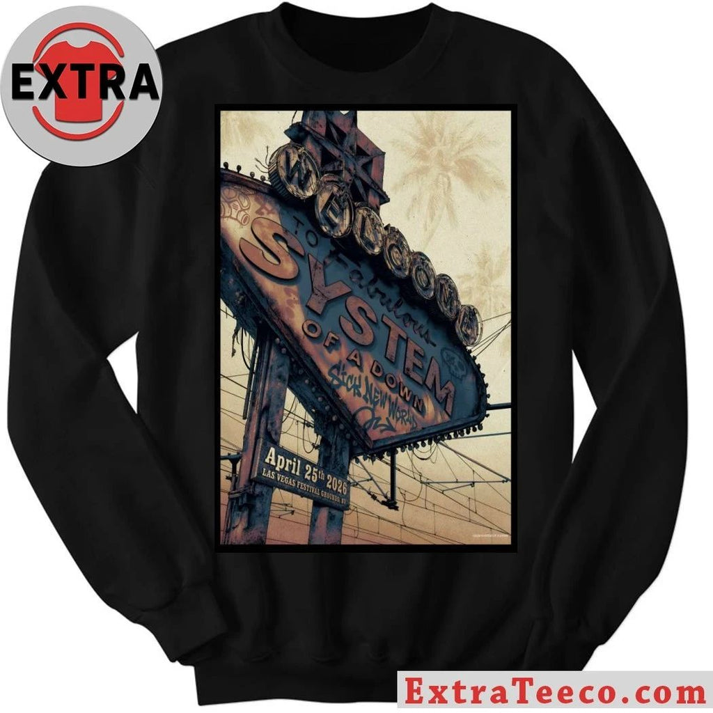 System Of A Down Las Vegas Festival Grounds, NV Apr 25 2026 Poster Shirt