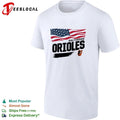 Baltimore Orioles Waving Flag Baltimore Orioles T-shirt