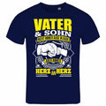 Mens Father And Son Eye To Eye Heart To Heart T Shirt S To XXL Family Kids