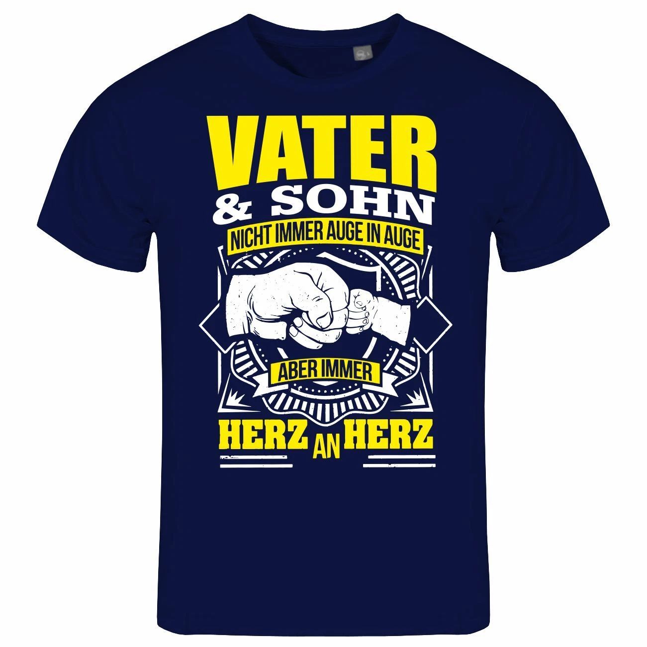 Mens Father And Son Eye To Eye Heart To Heart T Shirt S To XXL Family Kids