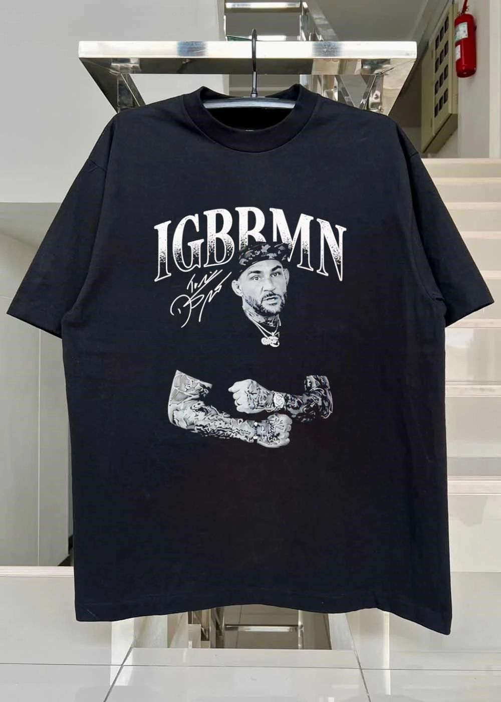 Igbrmn Mike Perry Signed Portrait Black shirt