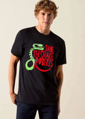 Jake The Snake Roberts Green Coiled Reptile Red Lettering shirt