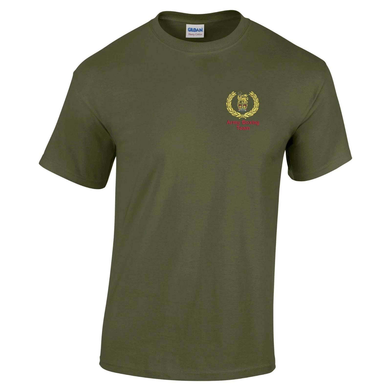 OFFICIAL Army Boxing Team Embroidered 100% Cotton T-Shirt