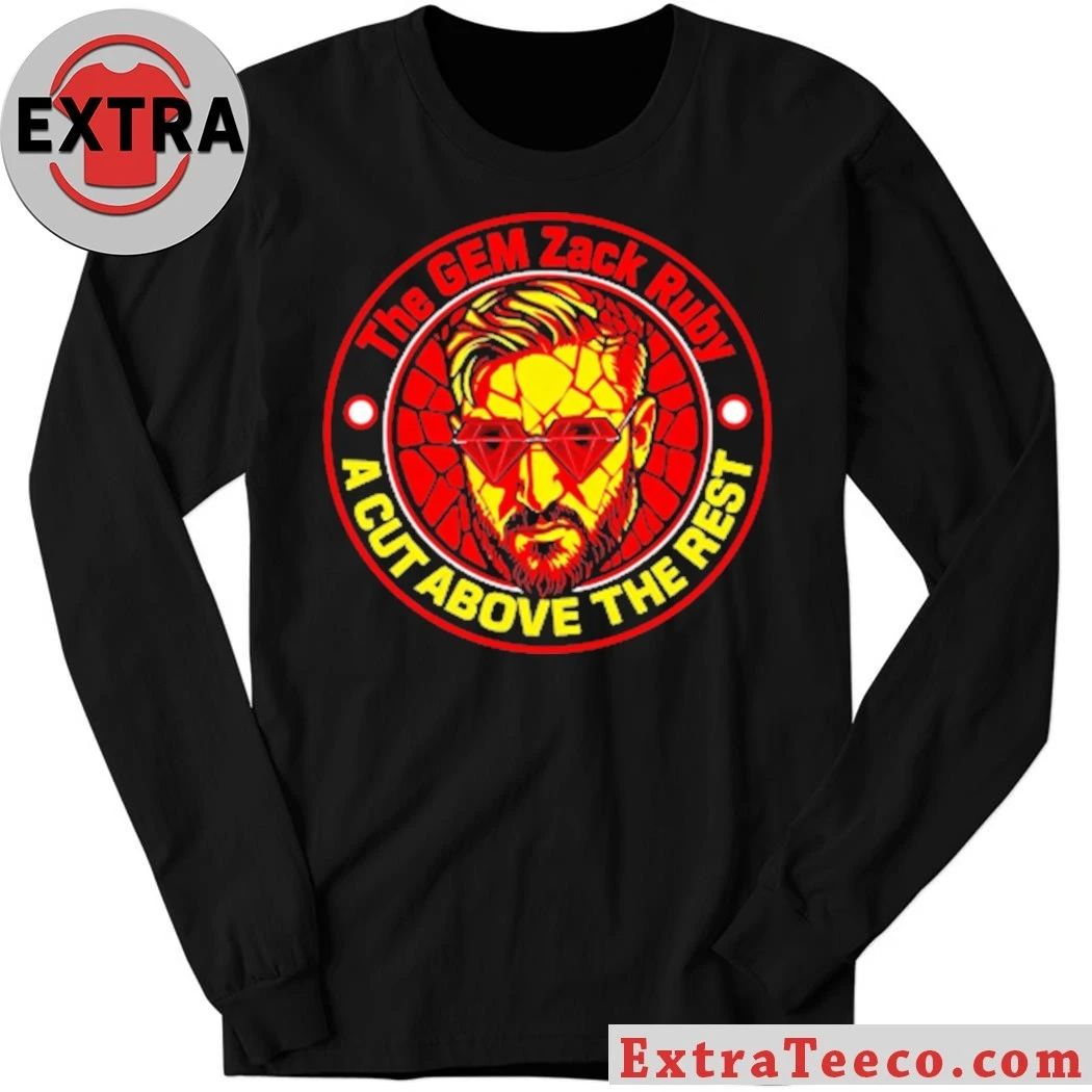 Original The Gem Zax Ruby A Cut Above The Rest New Gem Pro Wrestling Shirt