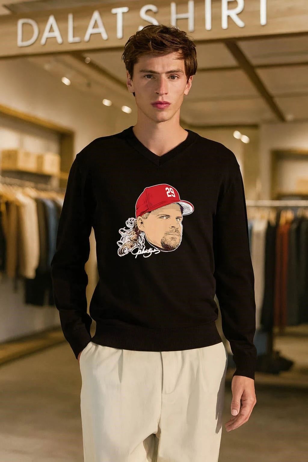 Johnny Kingston 29 Portrait Baseball Art Philadelphia Phillies shirt