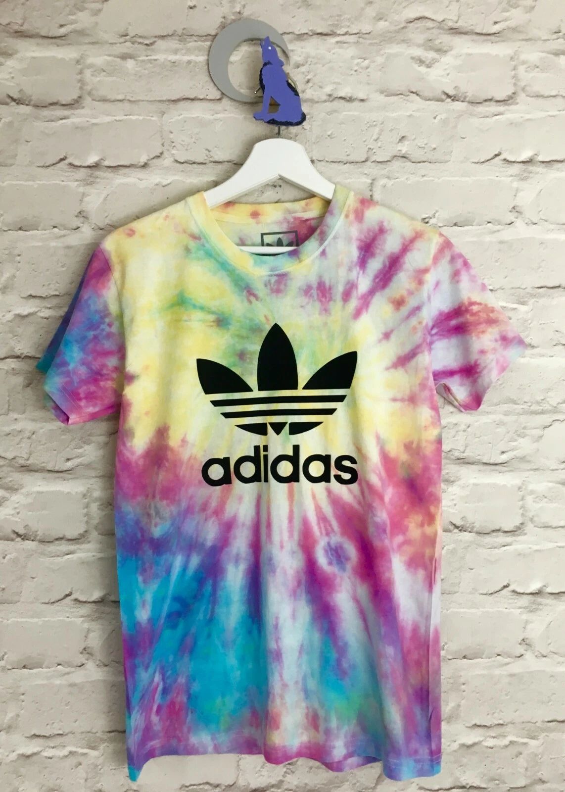 Adidas Originals Unisex Hand Tie Dyed CUSTOM T-shirt Festivals