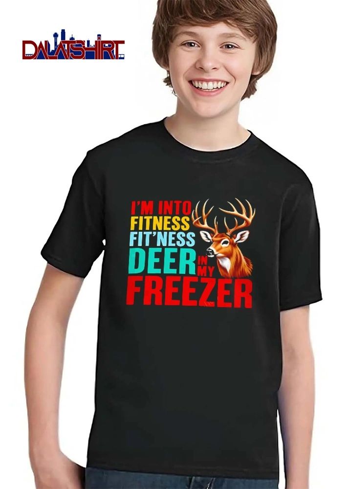 Im Into Fitness Deer In My Freezer Antlered Buck Head Portrait shirt