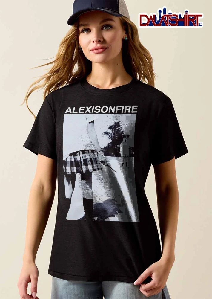 Alexisonfire Schoolgirl Holding Knife Facing Girl Photo shirt