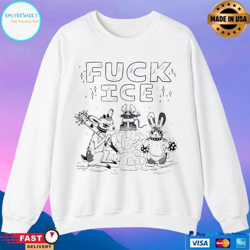 Anti Fuck Ice Gecko Sketch T-shirts