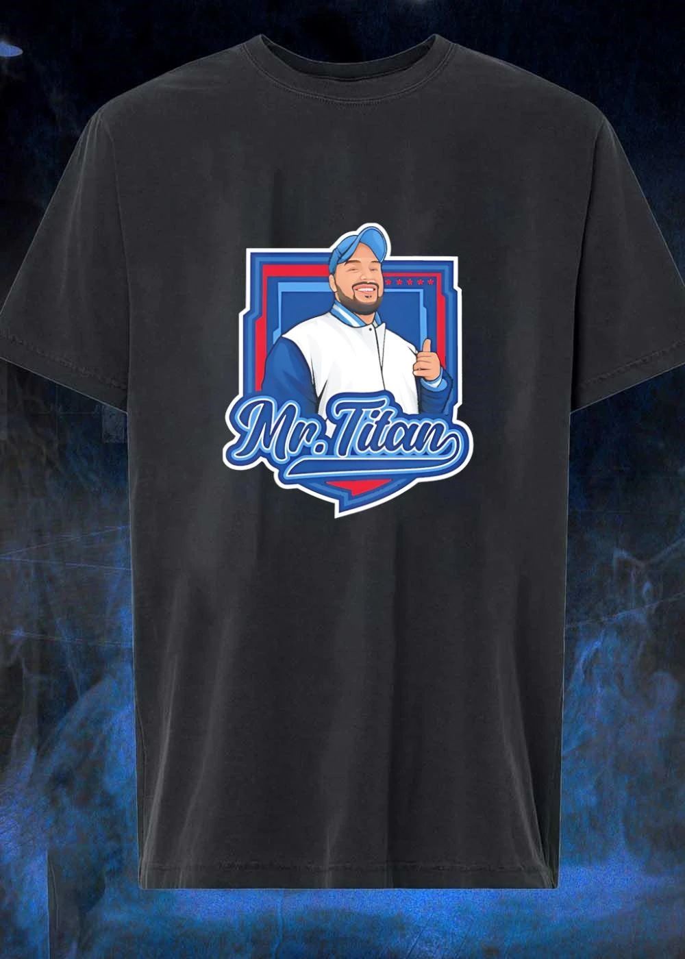 Mr Titan Man Wearing Hat Giving Thumbs Up Mr Titan shirt