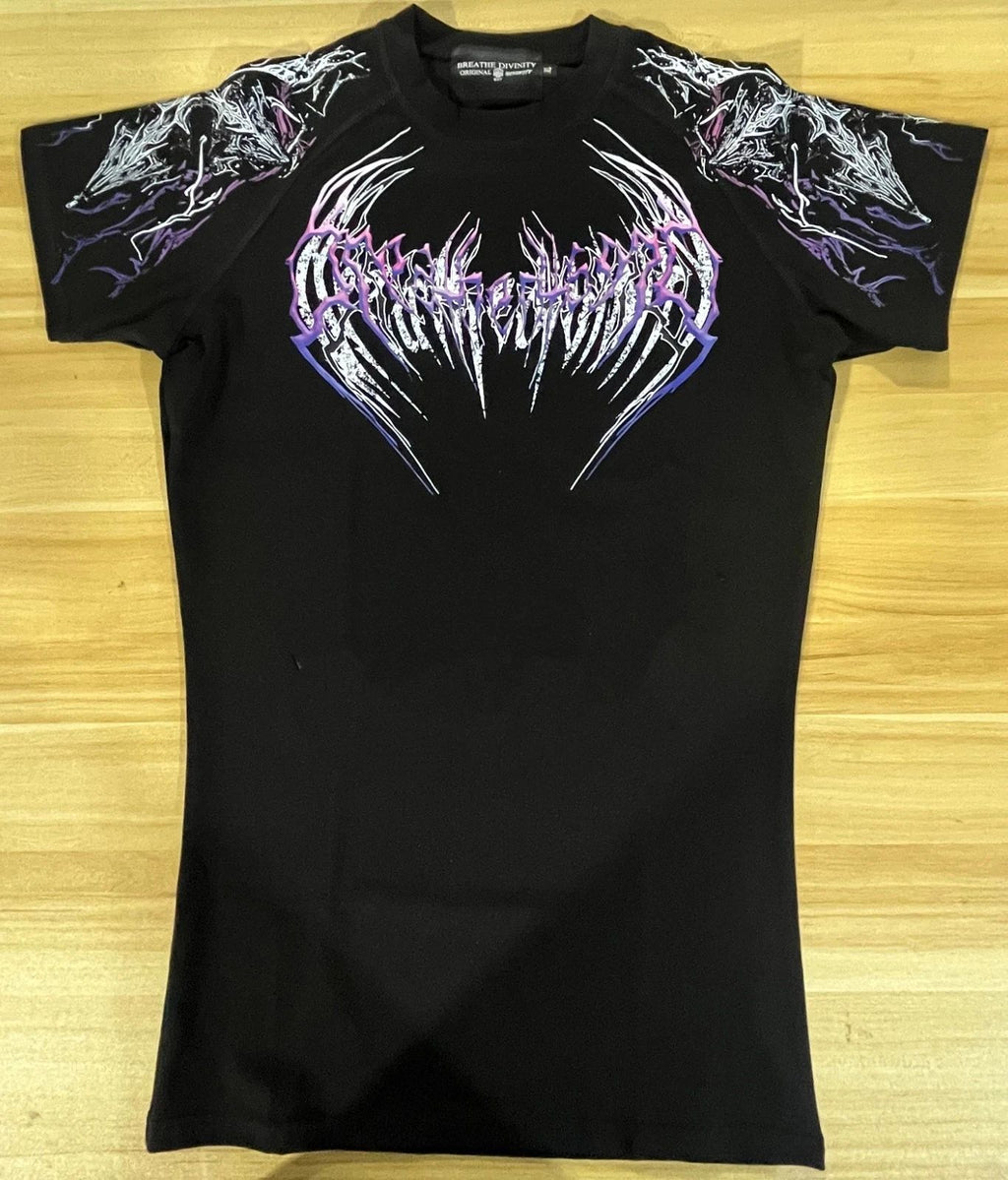 Breathedivinity High-waist elasticated sports T-shirt