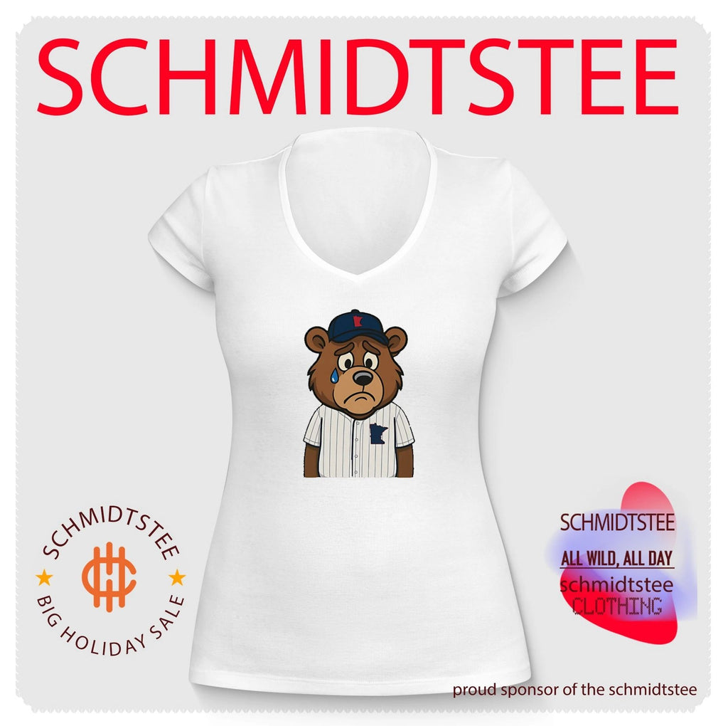 Sad Minnesota Baseball Bear MLB cartoon shirt