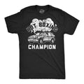Mens Funny T Shirts Hot Boxing Champion Sarcastic Smoking Graphic Novelty Tee