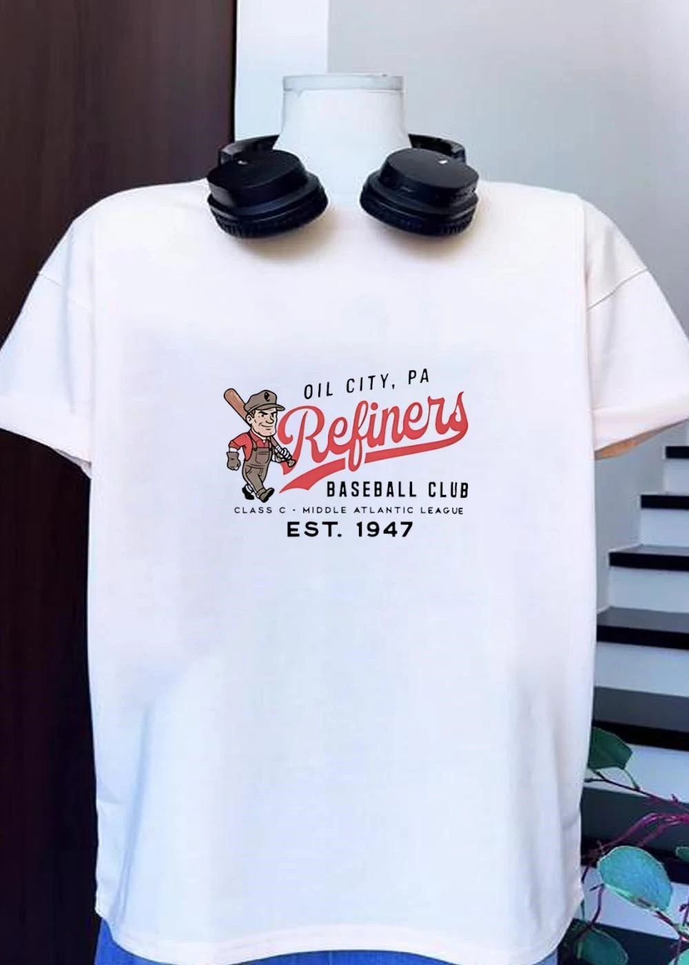Class C Middle Atlantic League Oil City PA Refiners Baseball Club Est 1947 Shirt