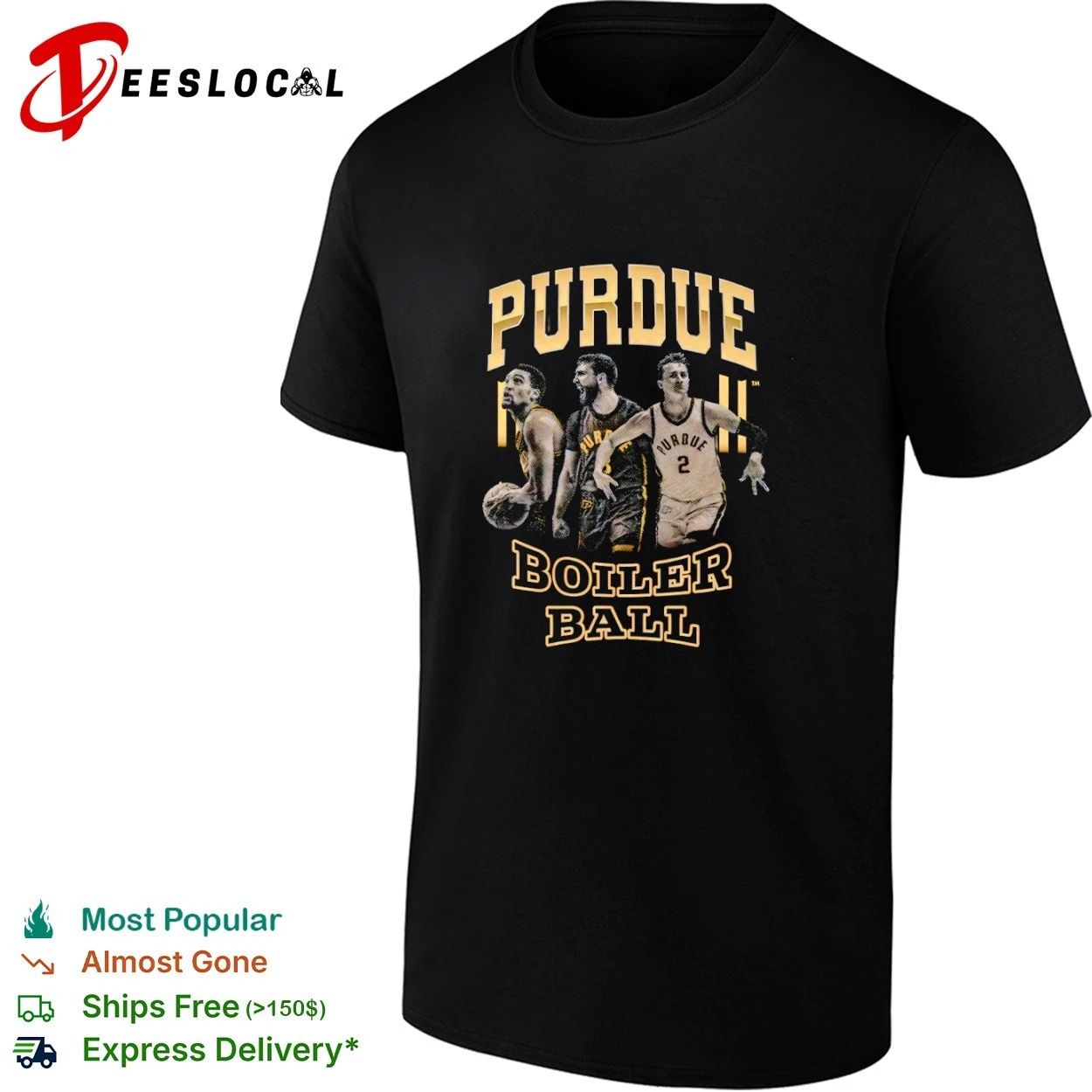 Purdue Boiler Ball Zach Edey Braden Smith Fletcher Loyer Purdue Boilermakers T-shirt