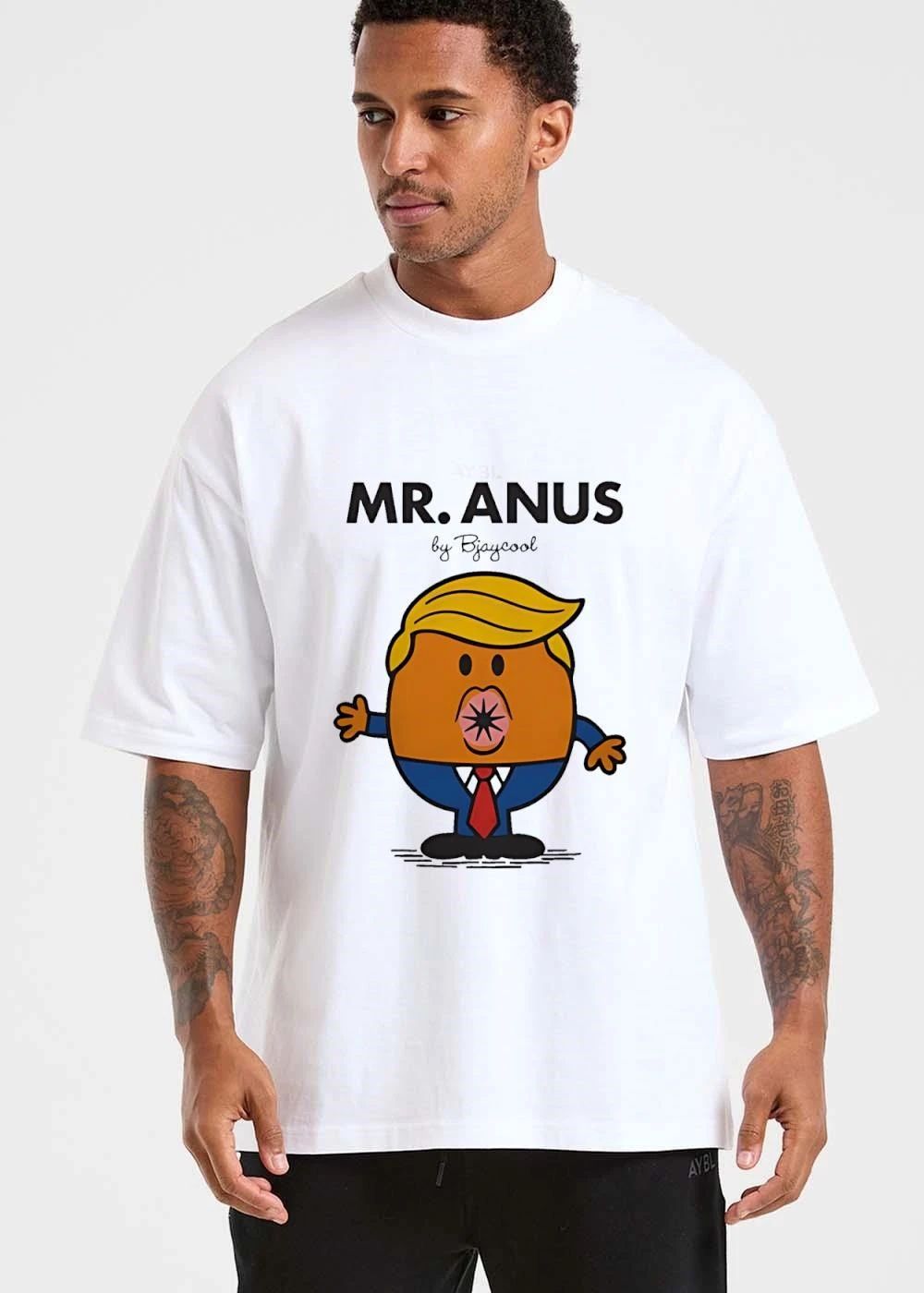 Mr Anus By Bjaycool Orange Cartoon Donald Trump Caricature Suit shirt