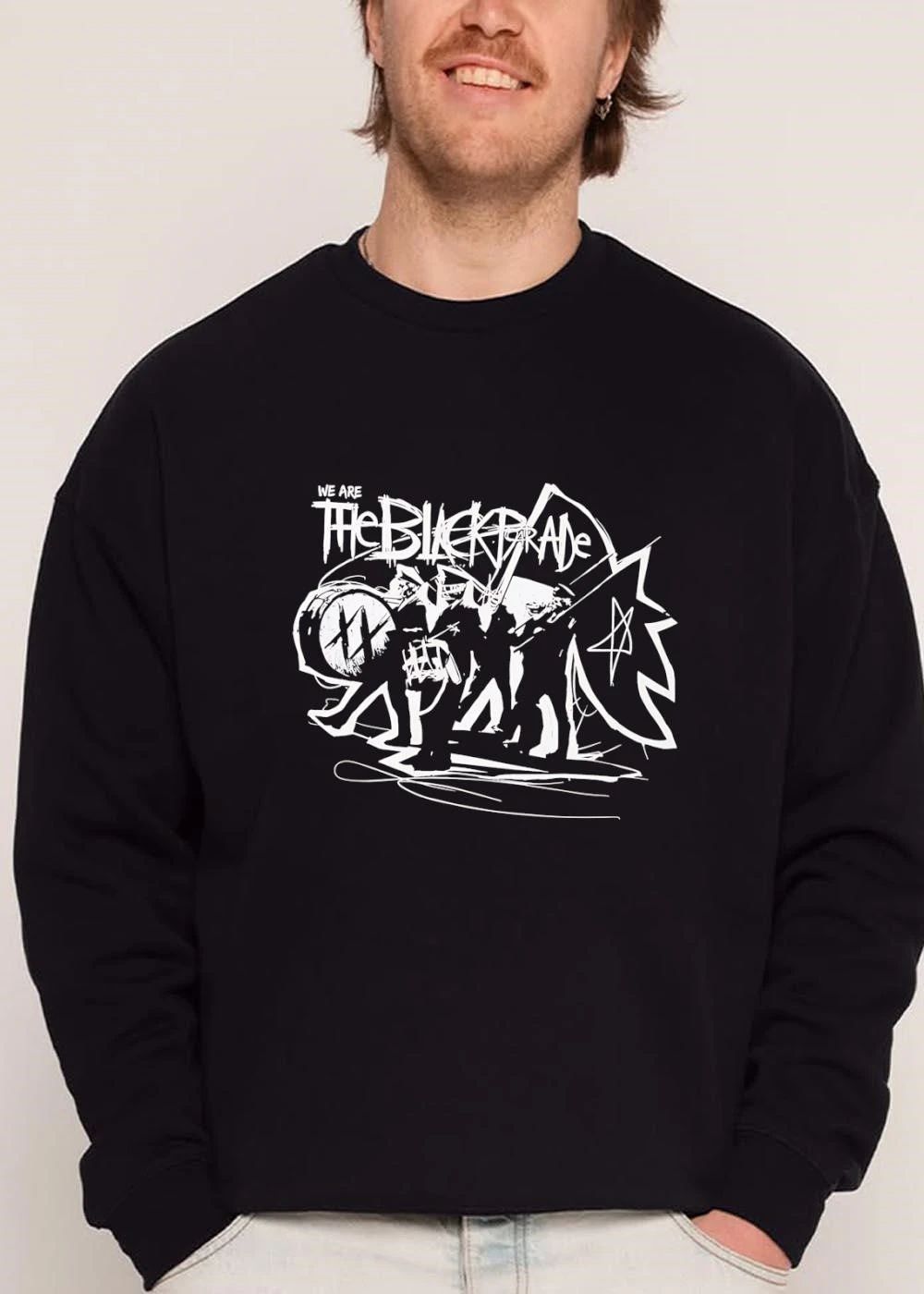 We Are The Black Parade Skeleton Marching Band Drummer Flag Sketch shirt