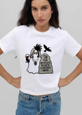 Original The Moiras Roses Garden 4856 Ghost Wig Wine Glass Tombstone Crow Cartoon shirt