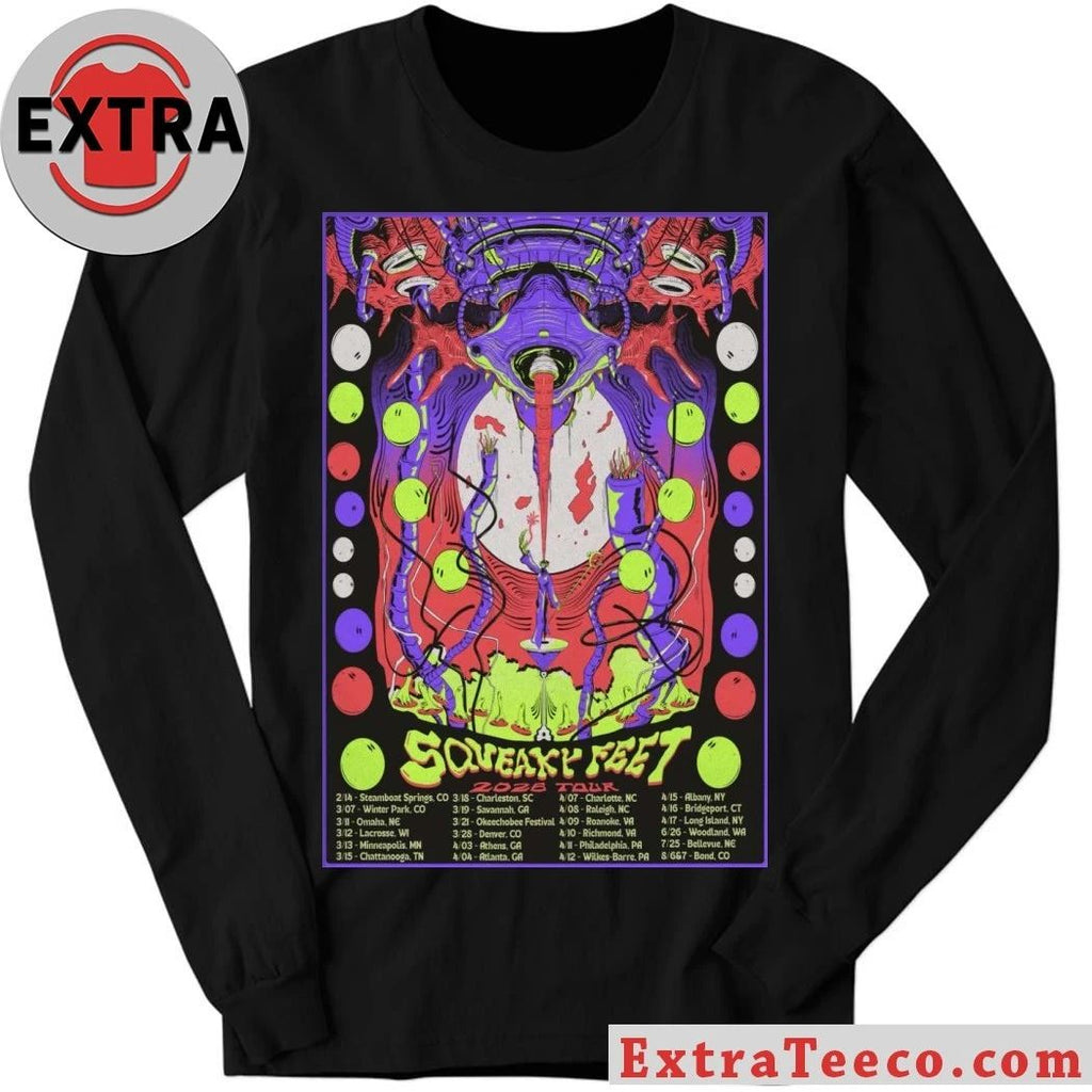 2026 Squeaky Feet Tour Print Shirt – Perfect Gift for Men & Women
