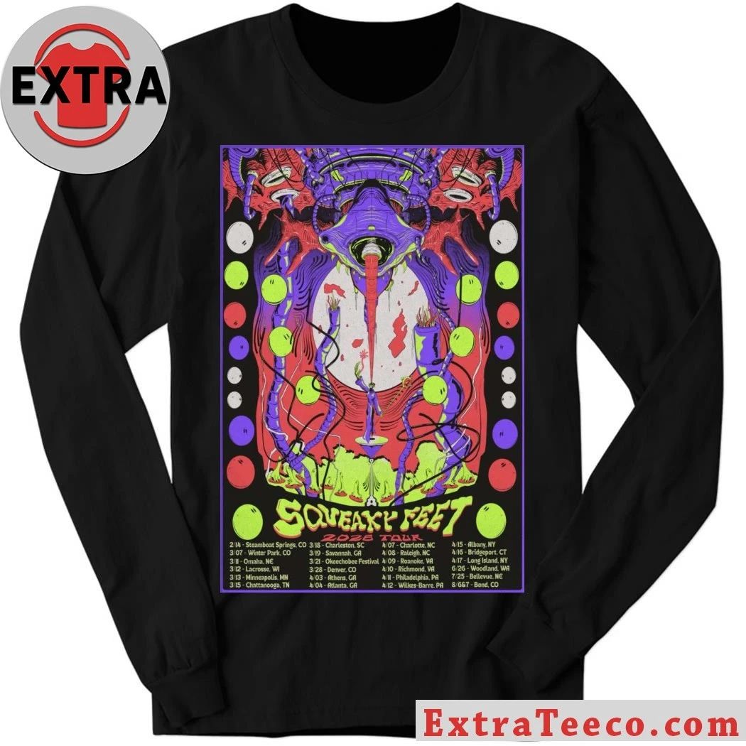 2026 Squeaky Feet Tour Print Shirt – Perfect Gift for Men & Women