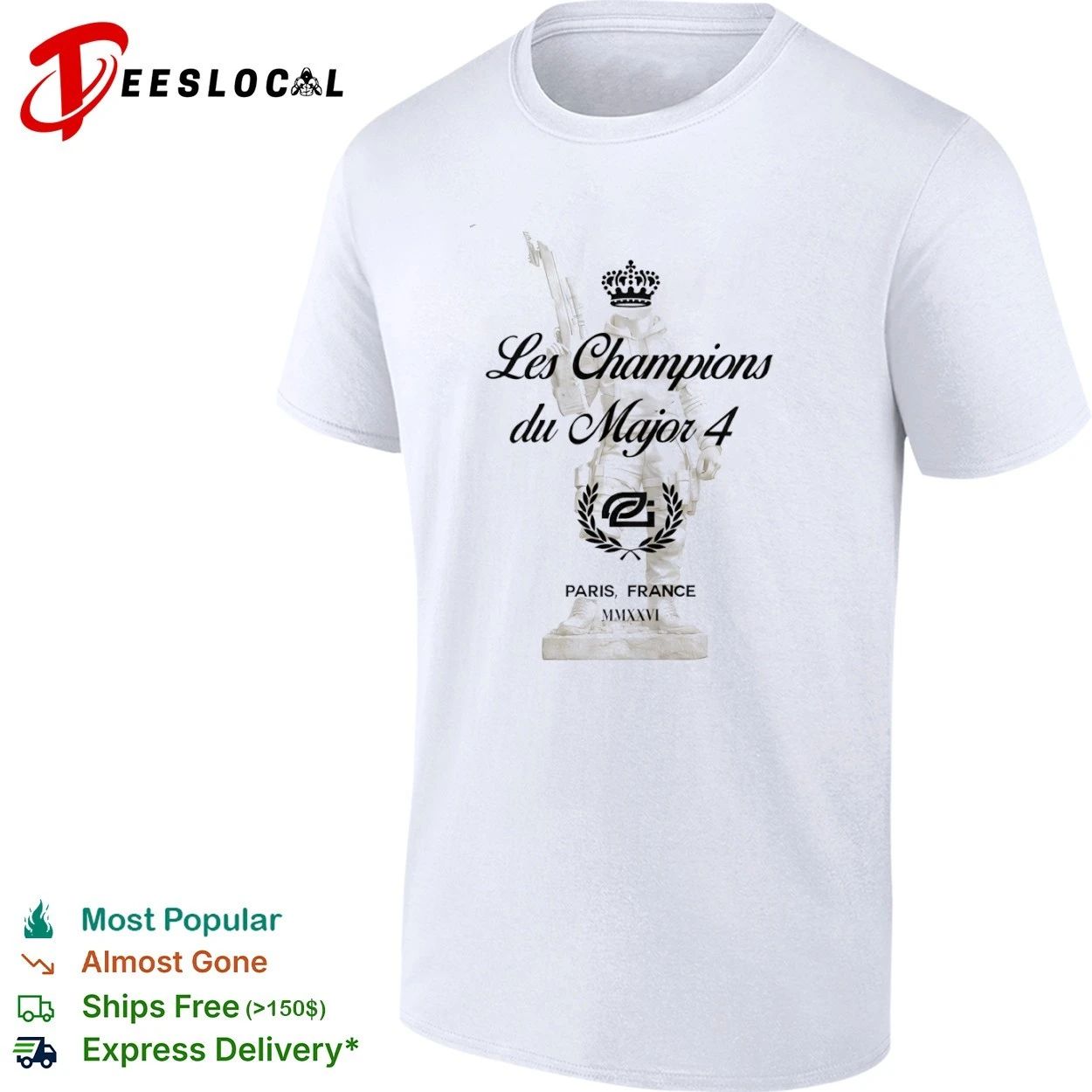 Les Champions du Major 4 Paris France MMXXVI T-shirt