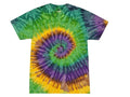 Tie Dye T-Shirts Mardi Grass Kids & Adults SM - 5XL Cotton Colortone