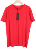 Gaudi Men's T-Shirt 2XL Red Pure Cotton Casual Short Sleeve V-Neck