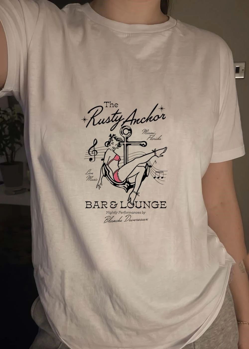 Nightly Performances By Blanche Devereaux The Rusty Anchor Miami Florida Live Music Bar & Lounge Shirt