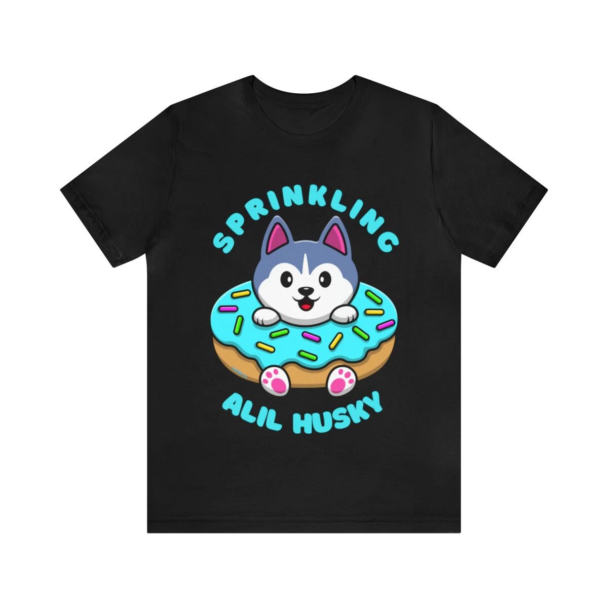 Sprinkling Alil Husky Cute Funny Custom Graphic Design Unisex Jersey Tee