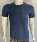 Travis Mathew Gray, Striped-Pocket, Pima Cotton T Shirt, Men's Size Small