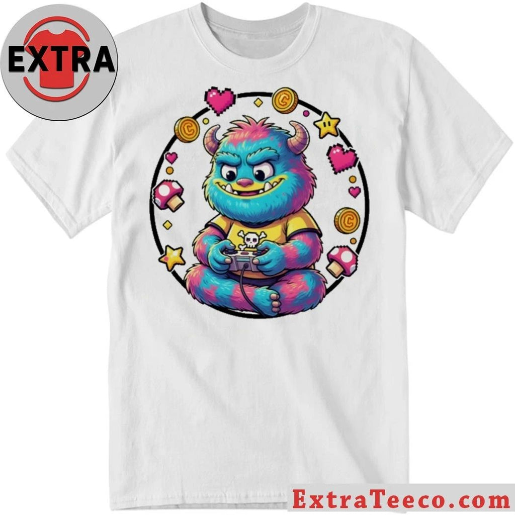 Neon Monster Gamer Mascot Shirt
