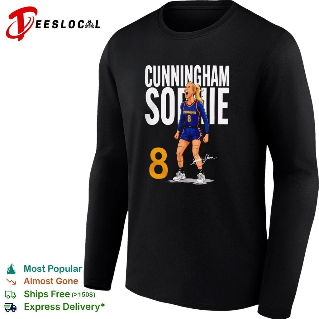Sophie Cunningham In a World Full of Bullies Indiana Fever T-shirt