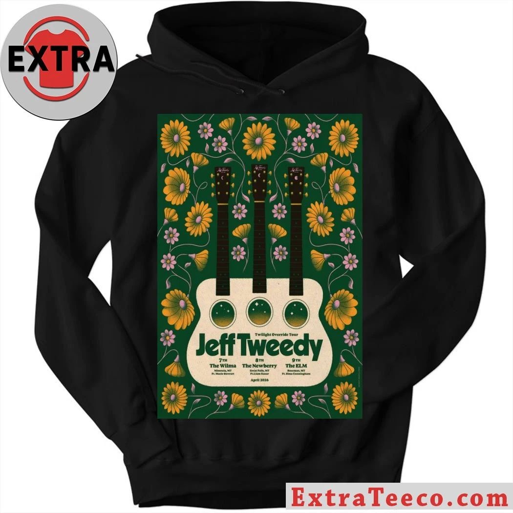 Jeff Tweedy With Wilco April 7-9 2026 Montana Shows Poster T-Shirt