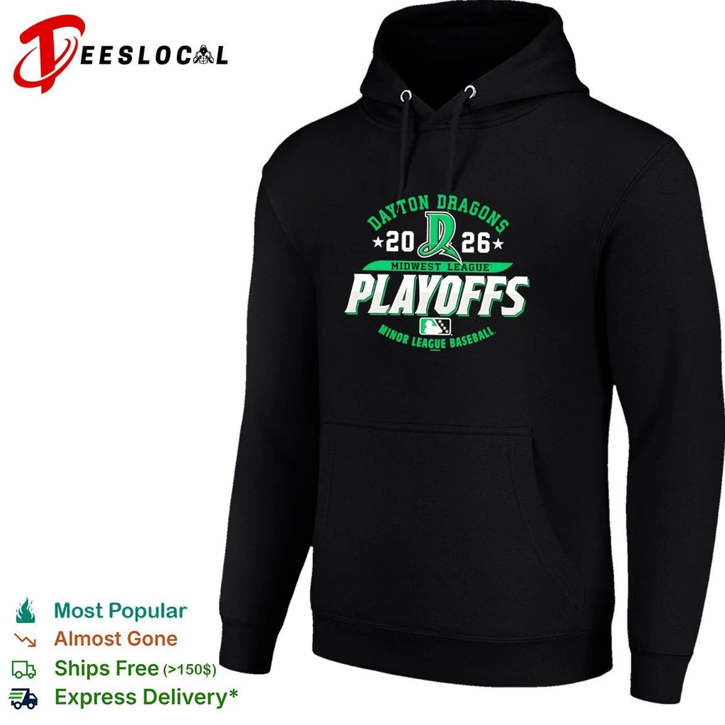 Dayton Dragons 2026 Midwest League Playoffs Minor League Baseball T-shirt