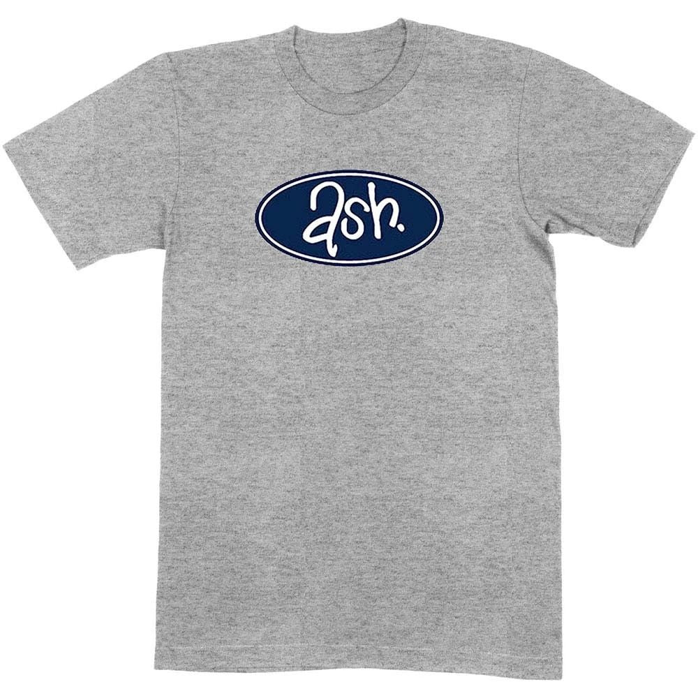 Men's Ash Retro Logo Slim Fit T-shirt Medium Grey