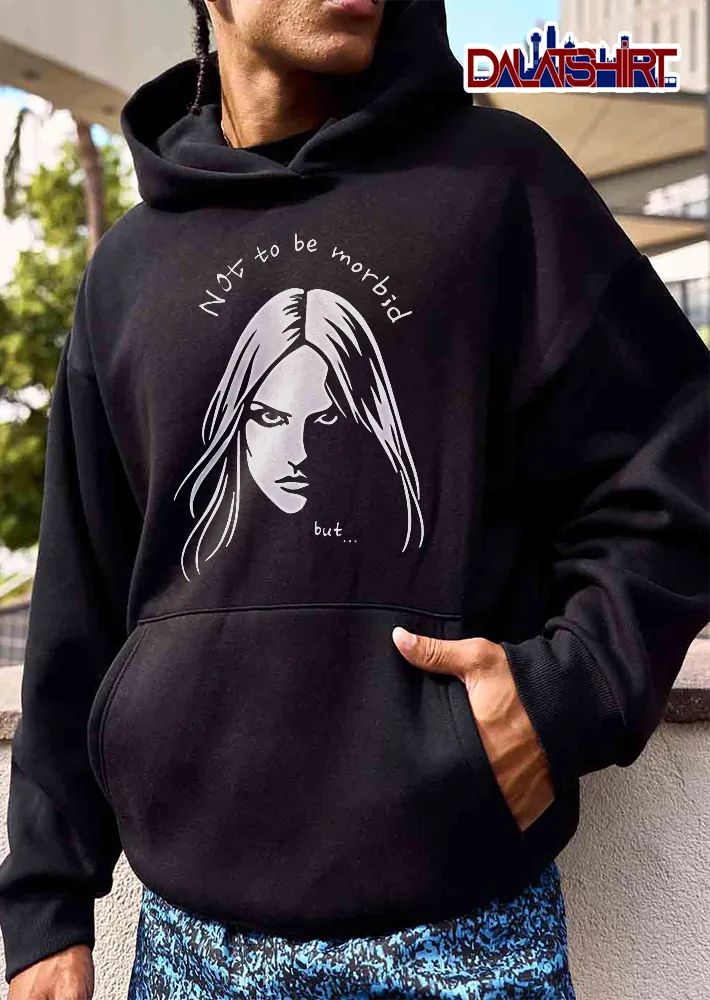 Not To Be Morbid But Woman Portrait Shadowed Face Line Art shirt
