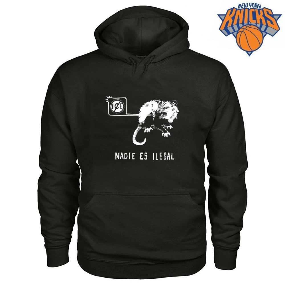 Nadie es Ilegal angry possum ice sign parody shirt