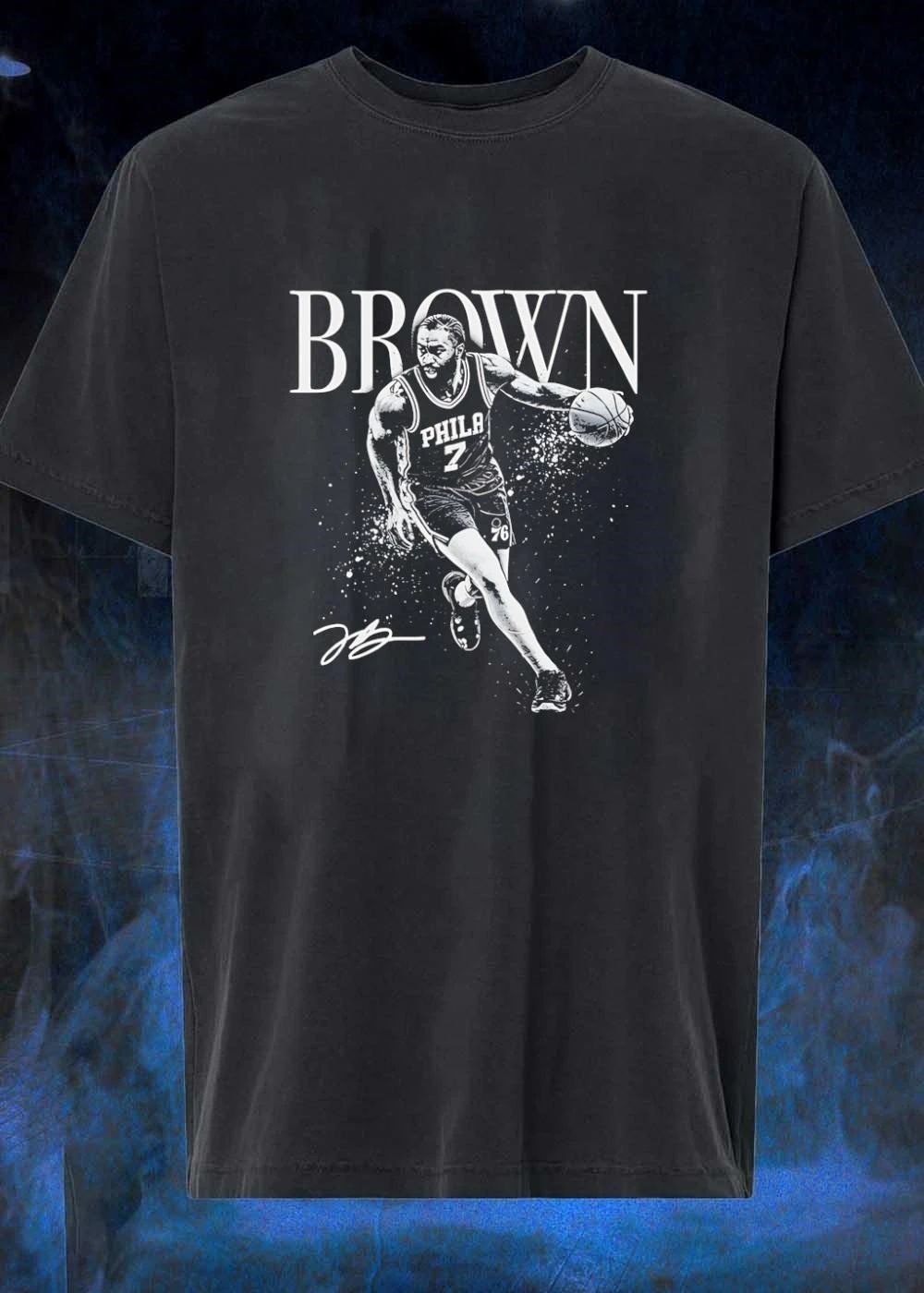 Jb Brown Dribbling Basketball Phila 76ers Shirt