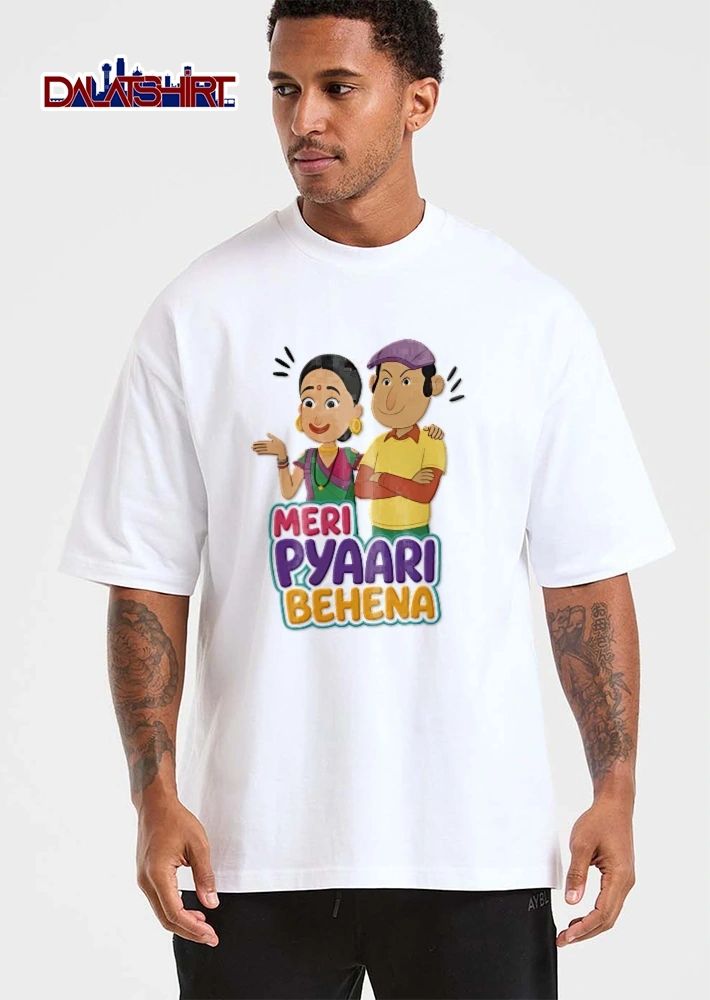 Meri Pyaari Behena Cartoon Indian Brother Sister Characters shirt