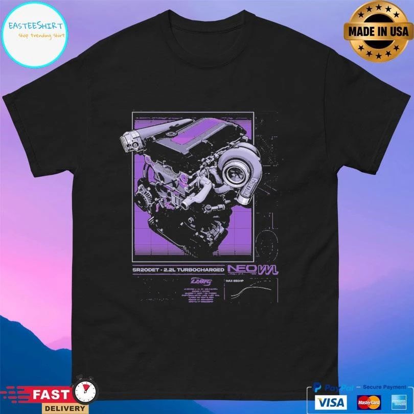LZMFG Sr20det Turbocharged Neo T-shirts