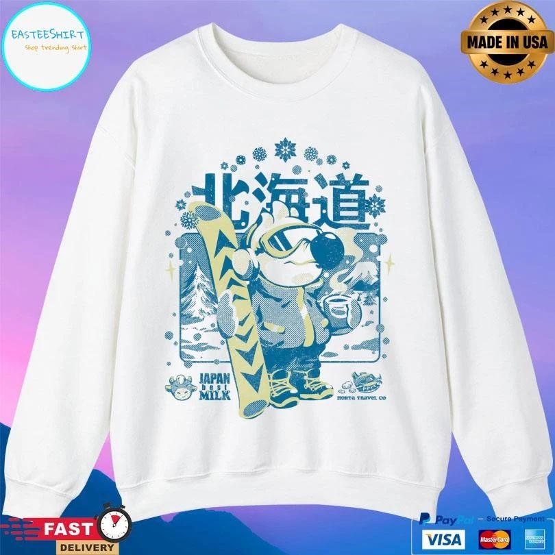 Hokkaido Ski Paradise Japan Best Milk Horta Travel Co Horta Studio T-shirts