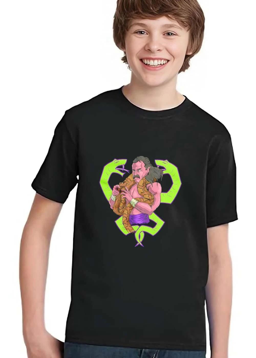 Cartoon Caricature Wrestler Holding Python Snake Neon Green Cobras shirt