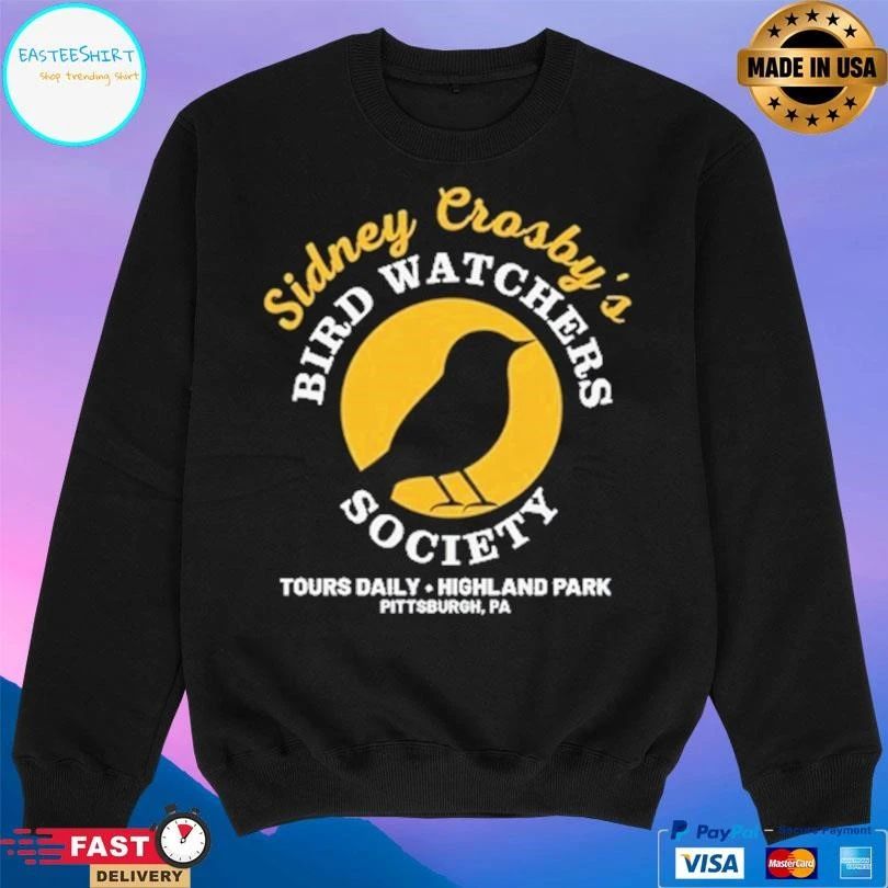 Jamie Sidney Crosby Bird Watchers Society Tours Daily Highland Park Pittsburgh Pa T-shirts