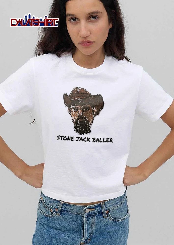 Stone Jack Baller Sketch Bearded Man Wearing Cowboy Hat shirt