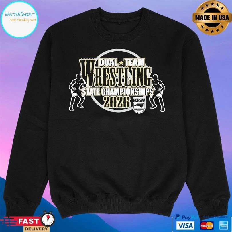 NCHSAA Dual Team Wrestling State Championships 2026 T-shirts