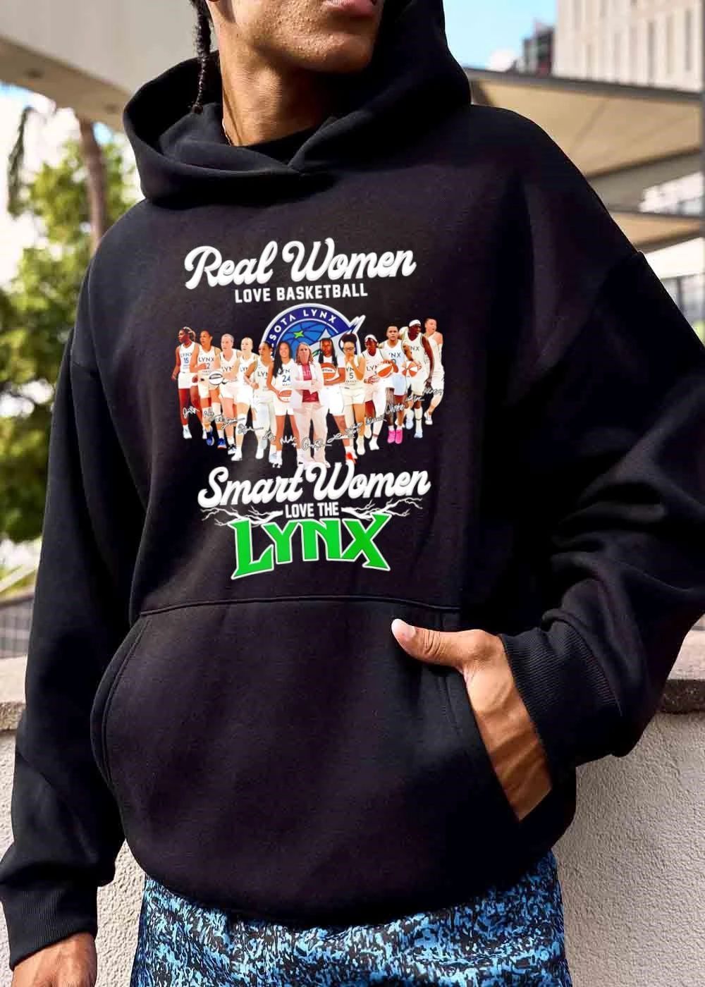 Minnesota Lynx WNBA Real Women Love Basketball Smart The Team Photo Coach Players shirt