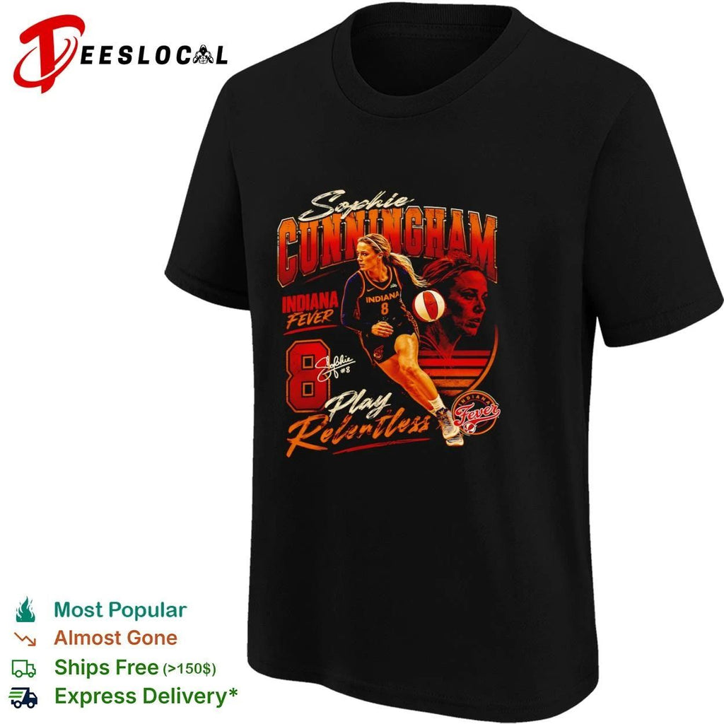 Sophie Cunningham Indiana Fever Play Relentless T-shirt