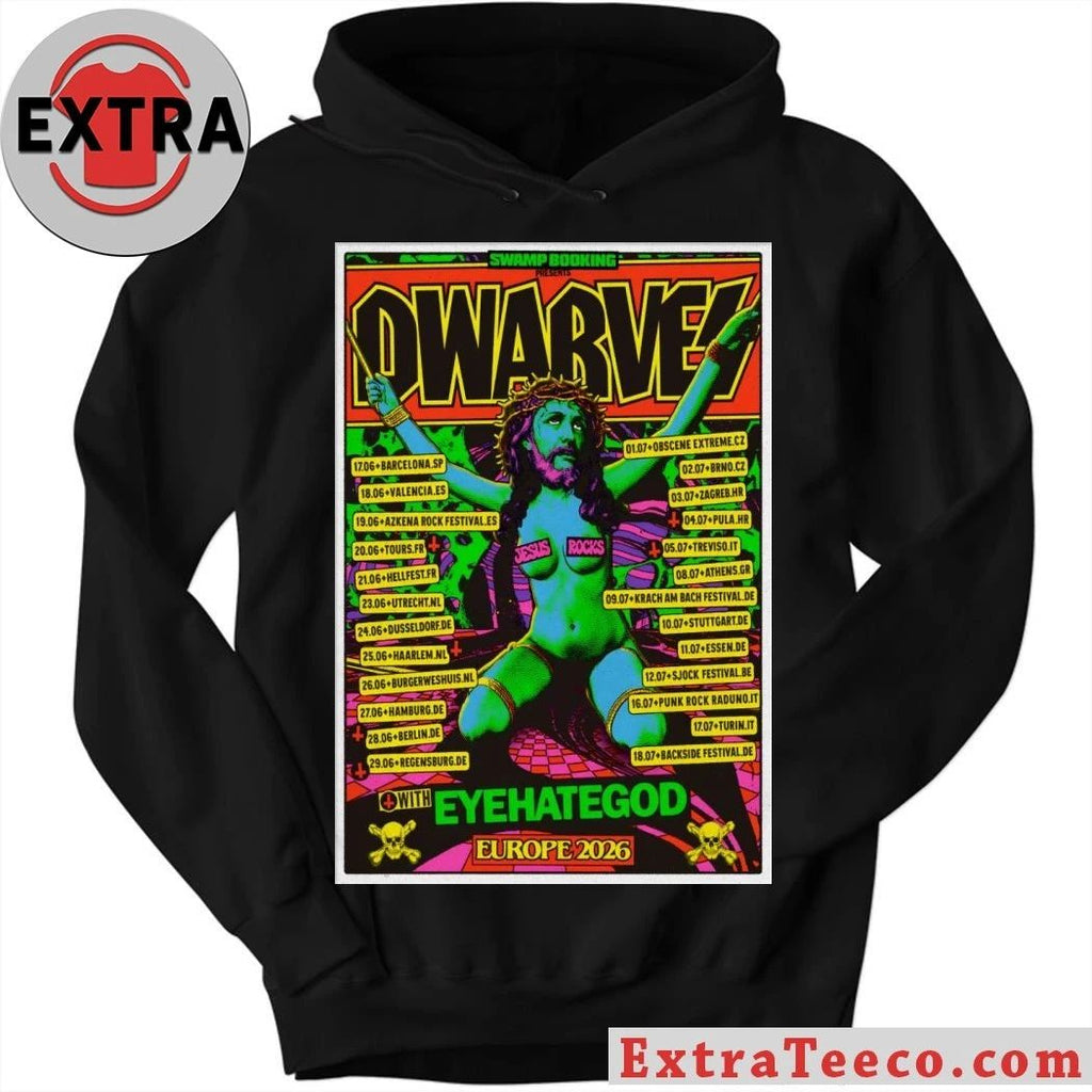 The Dwarves EU 2026 Tour Poster Shirt