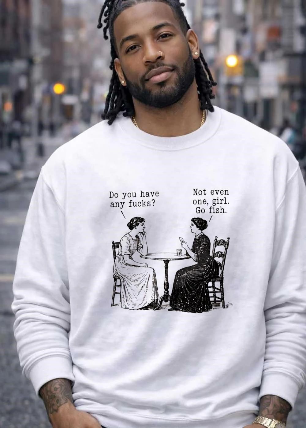 Victorian Women Card Game Do You Have Any Fucks Not Even One Girl Go Fish shirt